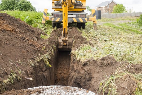 Drainage Trench Installation in Anacortes