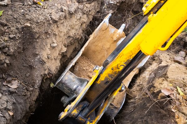 Downspout Trenching in Anacortes